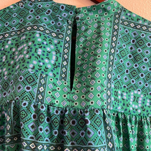 Loft blue and green Blouse - Picture 6 of 6